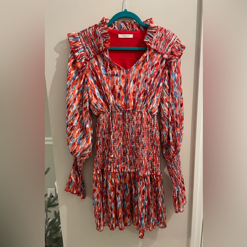 NWOT Mulla Smocked Mini Dress
